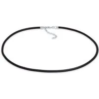 Nenalina Kette ohne Anhänger Kautschuk-Kette Basic Kombinierbar 925 Silber