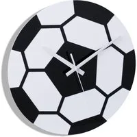 relaxdays Wanduhr Fußball