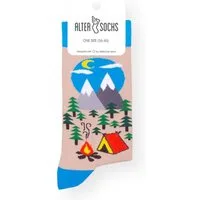AlterSocks Freizeitsocken Lustige Socken Camping Socken Damen & Herren Unisex Größe 36 – 45