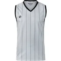 Stark Soul® Trainingsshirt Ärmelloses Sport T-Shirt "Pinstripes" mit V-Ausschnitt mit Logo-Print