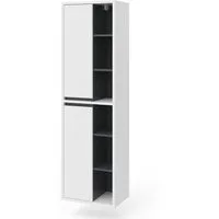 Vicco Hochschrank Viola, Weiß/Anthrazit, 50 x 170 cm (1-St)