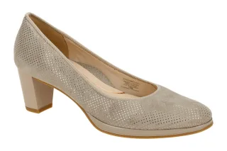 ara 12-23436 18 ORLY-HIGHSOFT Damenschuhe Grau Sand Echtleder Pumps mit High ...