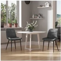 SONGMICS Esszimmerstuhl Stuhlset – Polsterstühle, Moderner Küchenstuhl. Samt (2 St), Küchenstuhl, Samt,Polsterstuhl, bis 120 kg, ERGONOMISCHES DESIGN