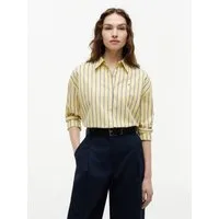 Tommy Hilfiger Hemdbluse SUMMER POPLIN LS BOXY SHIRT Baumwolle, Boxy Fit