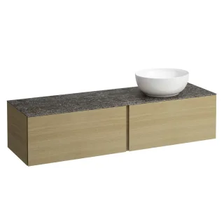 LAUFEN Waschtischunterschrank und Waschtischplatte ALESSI 500x1600x370  H4323560972501