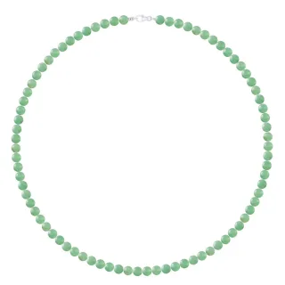 Halskette AVENTURIN — 925er Silber — 50 cm