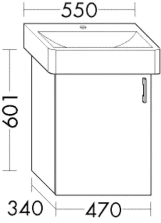 Burgbad Waschtischunterschrank System 30 Preisgruppe 1 Aqua 601x470x340 Eisblau Matt, WYSP047RF5663 WYSP047RF5663