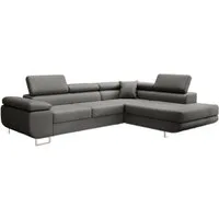 Luxusbetten24 Schlafsofa Designer Sofa Aston Kunstleder, mit Stauraum und Schlaffunktion