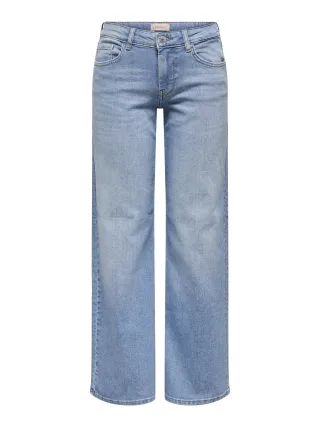 ONLY - ONLJUDY LW WIDE LEG DNM TAI EPP Light Blue Denim - Gr. - 34
