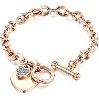 COLLEZIONE ALESSANDRO Armband Strassherz (1-tlg)