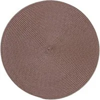 Haus und Deko Platzset Platzset rund ca. 35 cm Ø abwaschbar Bast Optik Tischset Platzdeckche, (1-St)