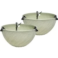 HTI-Living Blumenampel Blumenampel Nessa Pastell 2er-Set (Set, 2 St., 1 Blumenampel), Blumentopf hängend Kunststoff