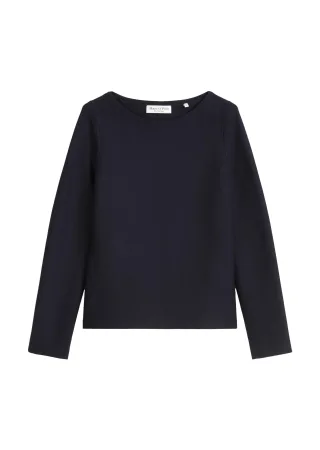 Marc OPolo Casual - Pullover slim aus Bio-Baumwolle blau - Gr. - S