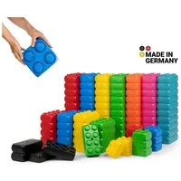 boho play® XXL Funblocks Spielbausteine, (Jumbo-Set, 106 St., für Kinder), Made in Germany