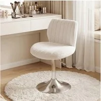 HOMALL Barhocker Höhenverstellbarer, um 360° drehbarer Friseurstuhl Drehstühle (1 St/2 St Barhocker und Schminkstuihle mit doppelter Polsterung, geeignet fur Schminktische, Schlafzimmer, Arbeitszimmer und Esszimmer)
