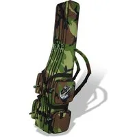 normani Angelrutentasche Rutentasche 1,25 m bis 2,10 m RodBox Triple, Rutenfutteral Anglertasche Rutenrucksack mit 3 Rutenfächern