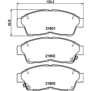 Hella Bremsbel?ge vorne Toyota 8DB355016-421