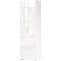 GERMANIA Garderobenschrank Oakland mit Glasfront Breite: 59cm, Türdämpfung,verstellb. Böden, Metallgriffe aus Chrom