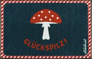 Fussmatte Glückspilz | Größe: 50 cm x 75 cm