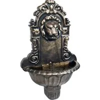 vidaXL Wasserfall Wandbrunnen Löwenkopf Design Bronze