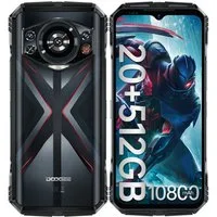 DOOGEE S118 4G 20+512GB Outdoor Smartphone (16,71 cm/6.58 Zoll, 512 GB Speicherplatz, 50 MP Kamera, IP68 Wasserdicht Baustellenhandy, 10800mAh, Dual SIM 4G, NFC, OTG, GPS)