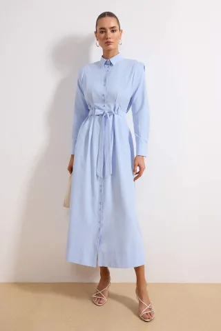 Langes, flaches Maxi-Kleid für Damen, lässig/alltagstauglich, Skater-Stil, Hijab-Kleid