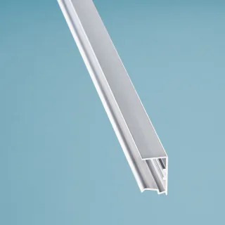 Alu Abschlussprofil | Kantenschutz mit Tropfnase | für Plattenstärke 25 mm | pressblank