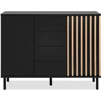 Finori Kommode, schwarz / Dekor Artisan Oak B x H x T ca. 118 x 90 x 40 cm