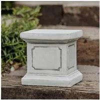 gartendekoparadies.de Gartensockel quadratischer Sockel Podest, Steinguss, Steinsockel, H. 20 cm, 13 kg, 20x20x20 cm, Frostsicher
