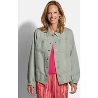 GOLDNER Outdoorjacke Freizeitjacke mit Hemdkragen Hemdjacke mit Knopfleiste, Taschen und Langarm