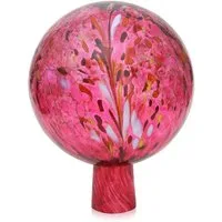 Lauschaer Glas Blumenständer Rosenkugel Gartenkugel mit Granulat handgefertigt, reine Handarbeit und mundgeblasen