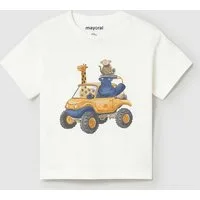 Mayoral Print-Shirt Mayoral Baby T-Shirt mit Fahrzeugmotiv (1010-10)