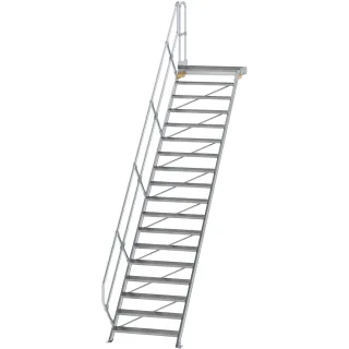 Munk Treppe mit Plattform 45° Stufenbreite 1000 mm - 600478