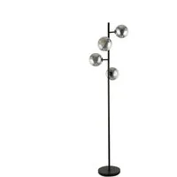 HOME DELUXE Stehlampe VIOLA, Lampenschirme aus Rauchglas, Wohnzimmer Stehlampe