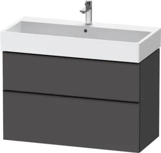 Duravit D-Neo Waschtischunterbau wandhängend Graphit Matt 984x442x625 mm - DE43740BD490000 DE43740BD490000