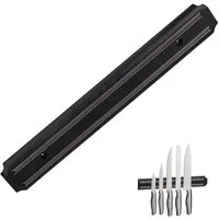 relaxdays Wand-Magnet Messer-Leiste Magnetleiste schwarz