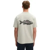 Marc O'Polo T-Shirt loose mit Fisch-Rückenprint