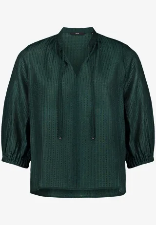 zero - Schlupfbluse 3/4 Arm green forest - Gr. - 44