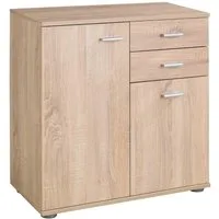 Kommode Sideboard, Schrank, SOLO, B 71 x H 76 cm, mit 2 Schubladen, 2 Türen, 1 Einlegeboden