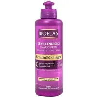 Bioblas Styling-Creme Styling Cream mit Keratin & Kollagen – Reparierende Lockenpflege