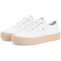 Tommy Hilfiger TH FOXING PLATFORM ROPE Plateausneaker Freizeitschuh, Schnürer, Halbschuh mit TH-Schmuckelement