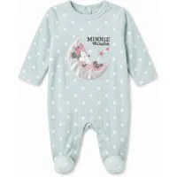 Disney Strampler Disney Minnie Maus Baby Kleinkind Einteiler Velour Gr. 62 bis 92