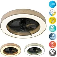 OTTO home LED Deckenleuchte Deckenventilator Vittor, CCT - über Fernbedienung, Dimmfunktion, Memoryfunktion, Nachtlichtfunktion, Ventilatorfunktion, mehrere Helligkeitsstufen, LED wechselbar, warmweiß - kaltweiß, inkl. Ventilator, dimmbar, CCT, Memor