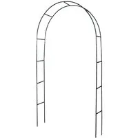 Windhager Rosenbogen Basic, Rankhilfe für Rosen und Rankpflanzen, 1 St., Rankgitter für den Garten, stabil und witterungsbeständig, grün