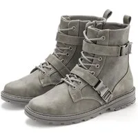 Vivance by Lascana Stiefel, Boots Stiefelette mit modischen Zierschnallen VEGAN