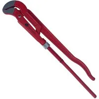 CF-Technik Rohrzange Rohrzange, Eckrohrzange 45° S-Maul 1 - 3 Zoll, Größe nach Wahl