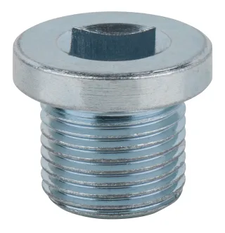 KS Tools Ölablassschraube, Innen4kant 8mm, M18x1,5x16mm, 1er-Pack - 430.0159
