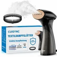 CUISYNC Dampfglätter GY-2000 Hand-Dampfglätter 1600 W, 10 Sek., 150 ml, Reise & Büro, 1600 W, 1600 W starker Dampf, 150 ml Wassertank, vertikal und horizontal