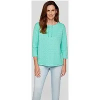 Rabe 3/4-Arm-Shirt mit Wellen-Struktur