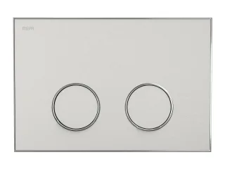 MEPA Frame Betätigungsplatte 2-Mengen Warmgrau-Glanzchrom, 421068 421068